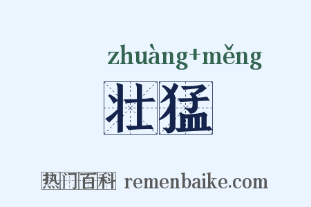 壮猛是什么意思的图片
